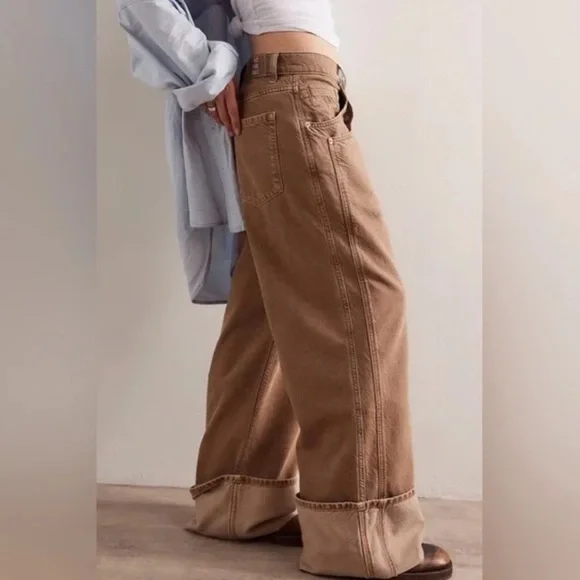 We the Free Final Countdown Cuffed Low Rise Jeans TUMBLEWEED 29 - Picture 2 of 16